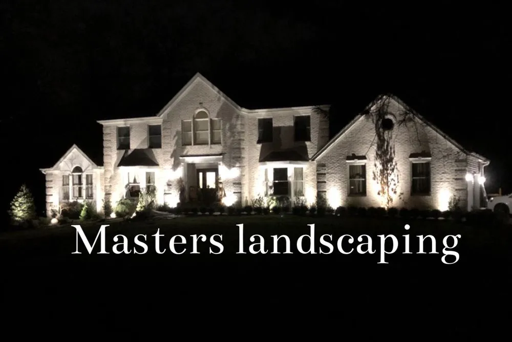 Custom landscape installation in Millstone, NJ by Masters Landscaping