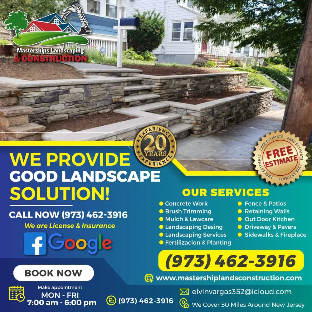 Custom residential landscaping in Boonton, NJ - Mastership Landscaping & Construction