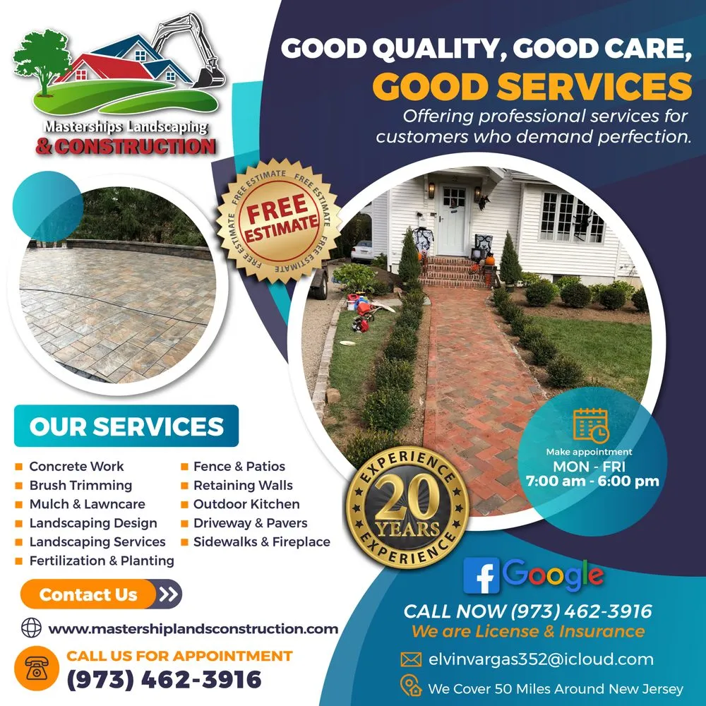 Trusted lawn mowing service in Boonton, NJ - Mastership Landscaping & Construction