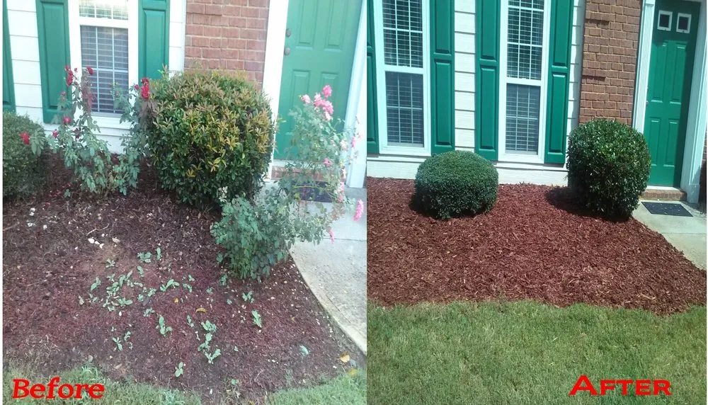 Custom lawn mowing service with custom design in Austell, GA by Matador Lawn Care Service