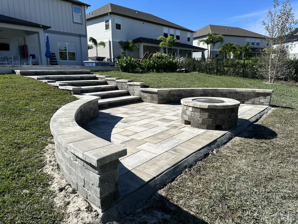 Professional outdoor landscaping in Orlando, FL by Matao pavers services