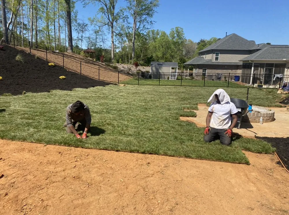 Affordable yard cleanup service for homes in Winston-Salem, NC by Matem Landscaping & Construction