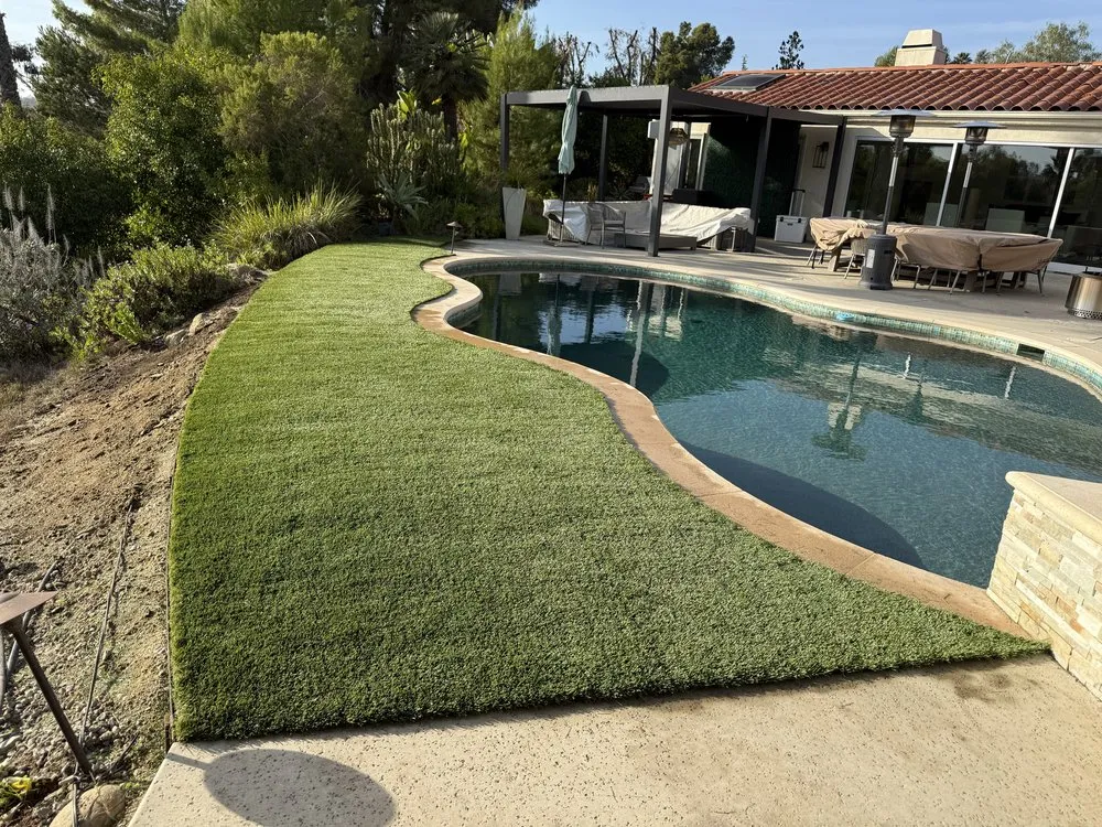 Custom outdoor landscaping in Escondido, CA by Mateo’s landscape