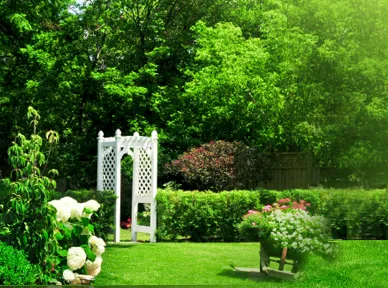 Custom landscape installation in Ridgefield, CT by Mathews Landscaping