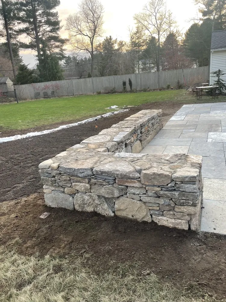 Custom residential landscaping in Marlborough, MA by Matos Landscaping & Construction