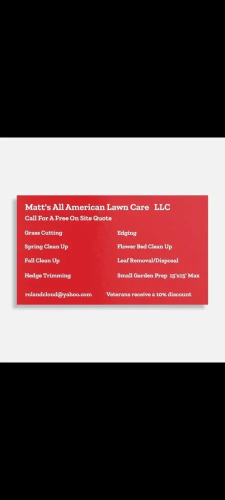 Local landscaping services in Glenmora, LA - Matt's All American Lawn Care
