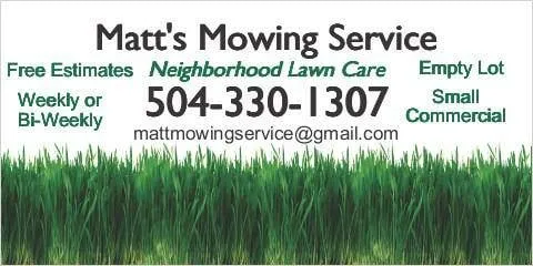 Matt's Mowing & Landscaping Service Logo