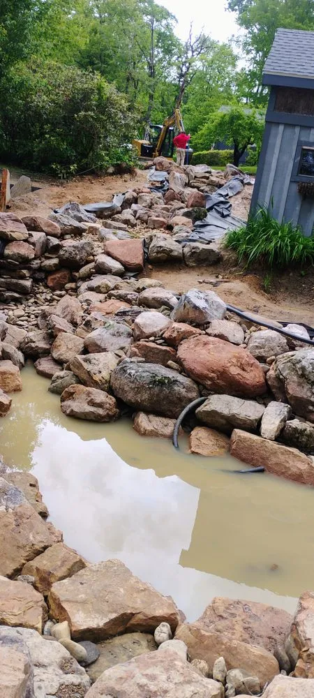 Reliable yard cleanup service experts serving North Wilkesboro, NC - Matts Water Creations and Hardscapes