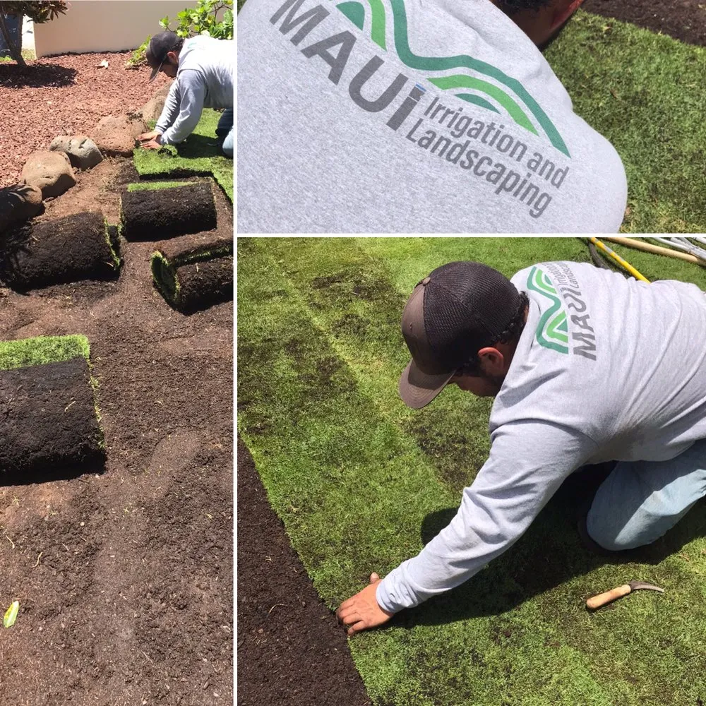 Expert lawn mowing service for beautiful yards in Kahului, HI by Maui Irrigation and Landscaping