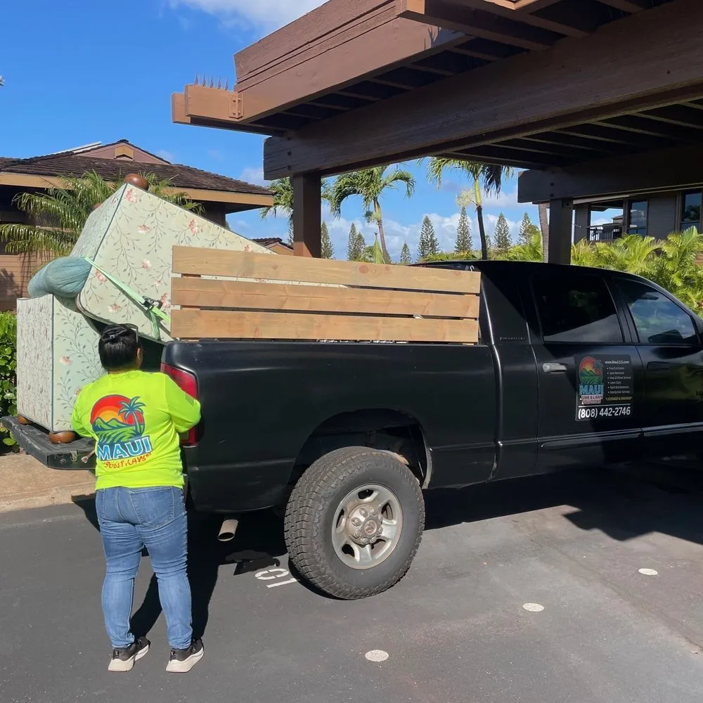 Custom outdoor landscaping with custom design across Puunene, HI - Maui Junk and Lawn Solutions