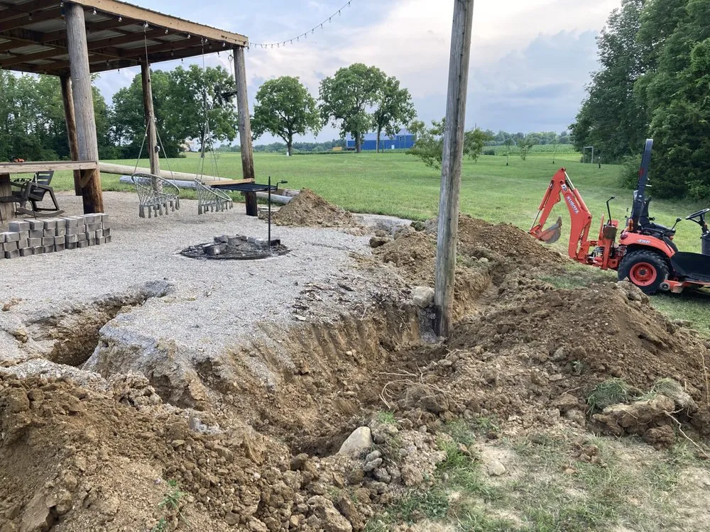 Custom landscape installation in Trafalgar, IN by Maulden's Lawn Care