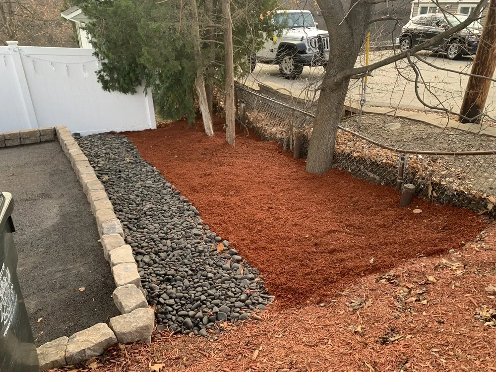 Custom landscape installation for outdoor upgrades in Chelmsford, MA by Mauricio & C Services
