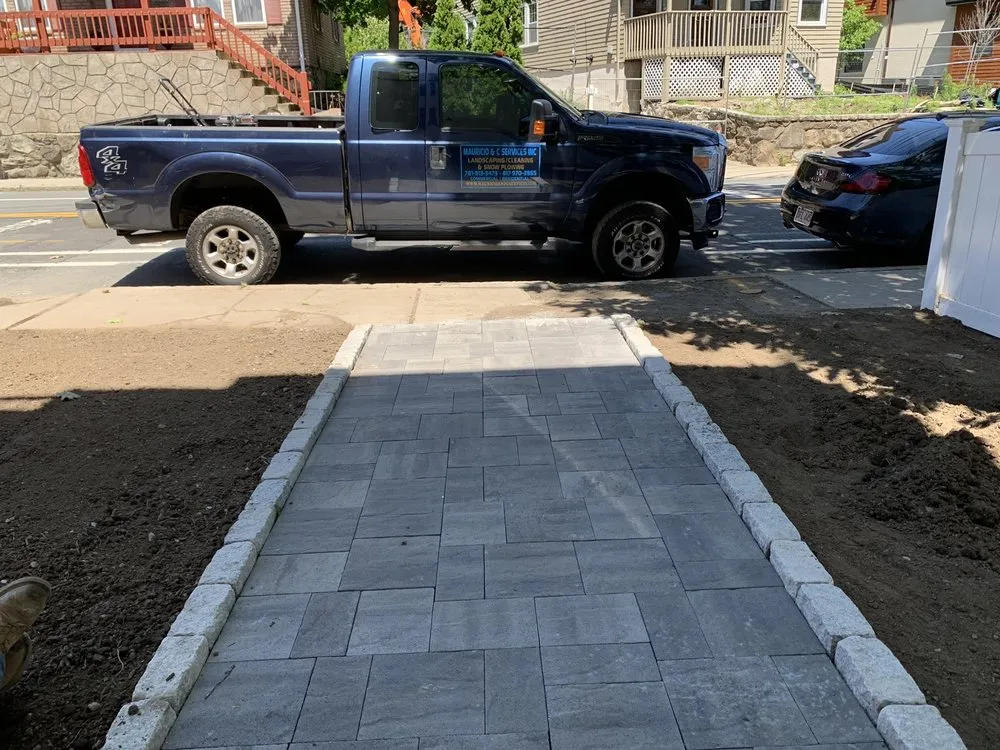 Expert residential landscaping with custom design in Chelmsford, MA by Mauricio & C Services