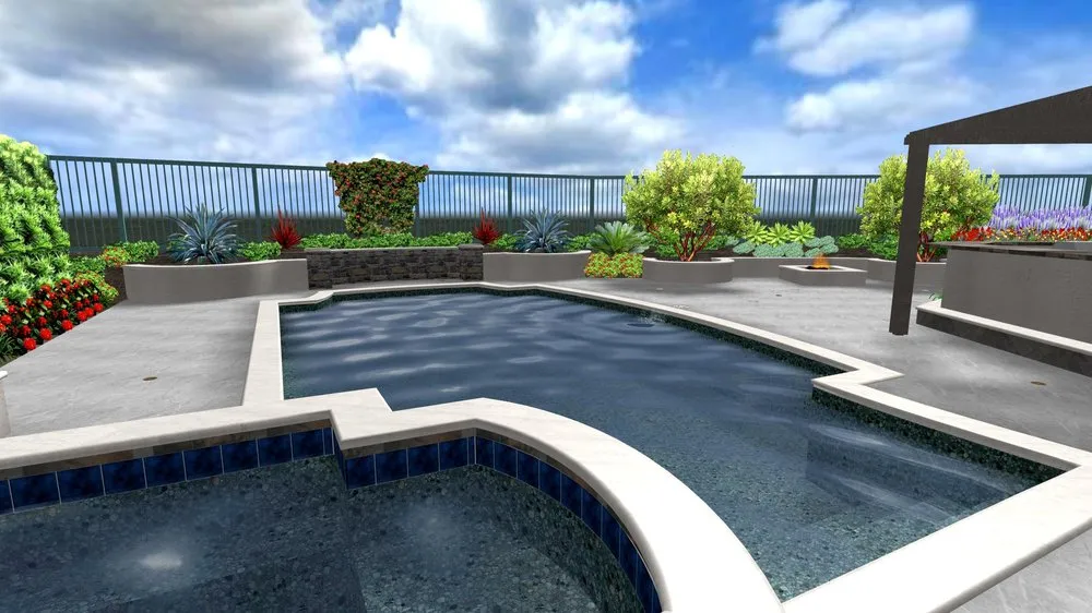 Custom outdoor landscaping in Lake Forest, CA by Mauricio Larios - Landscape Designer