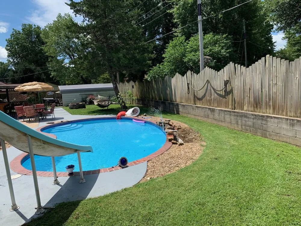 Affordable landscape design with custom design in Rogers, AR by Maverick Landscapes