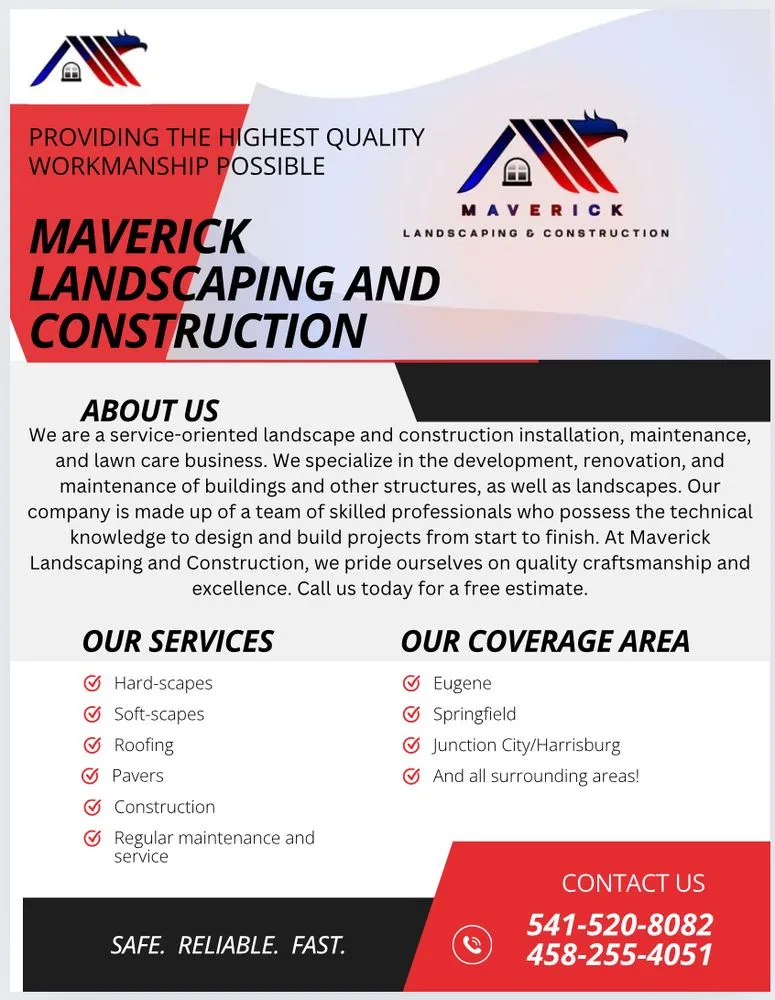 Custom yard maintenance for homes across Eugene, OR - Maverick Landscaping And Construction