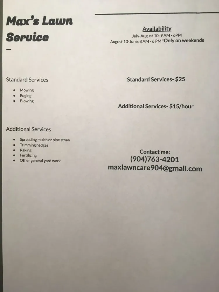 Expert residential landscaping experts serving Fernandina Beach, FL - Max's Lawn Service