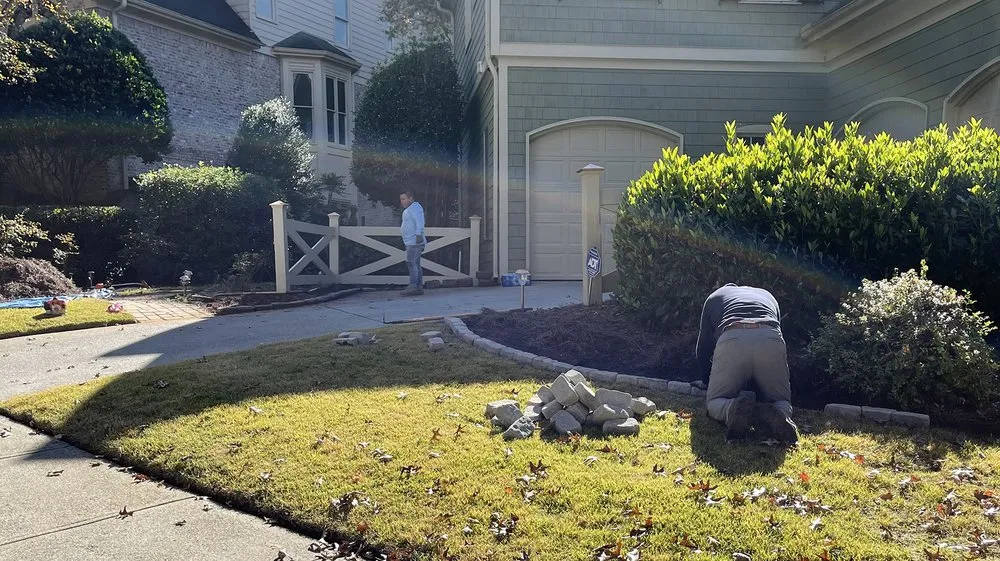 Custom outdoor landscaping for homes in Bethlehem, GA by Mayan Tree Services