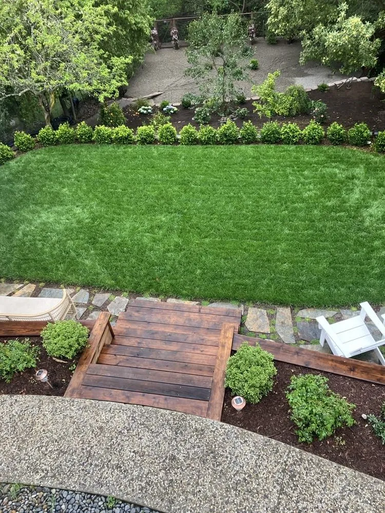 Custom lawn mowing service for year-round maintenance in Watsonville, CA by Maya's Enterprises