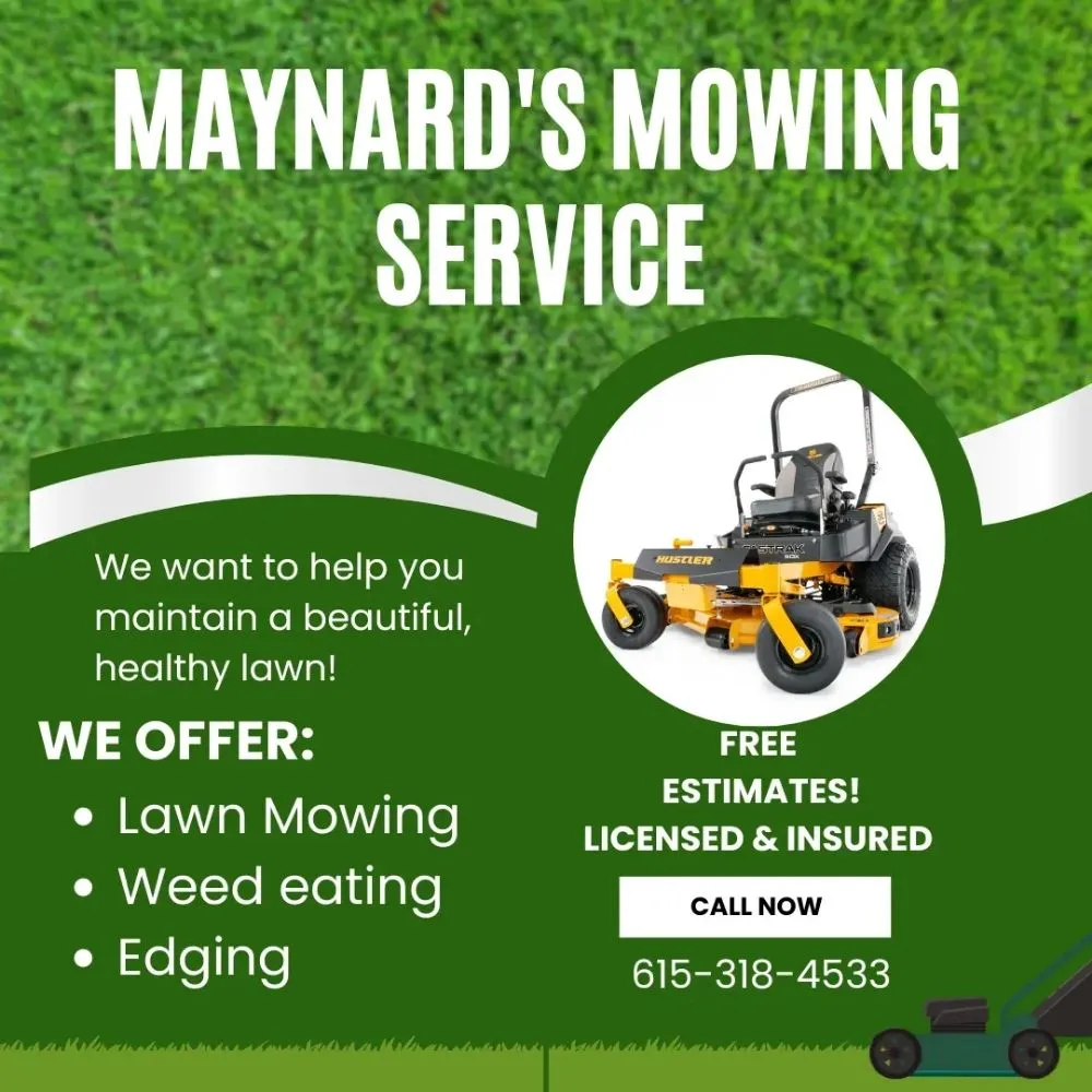 Reliable landscape design in Sparta, TN by Maynard's Mowing Service