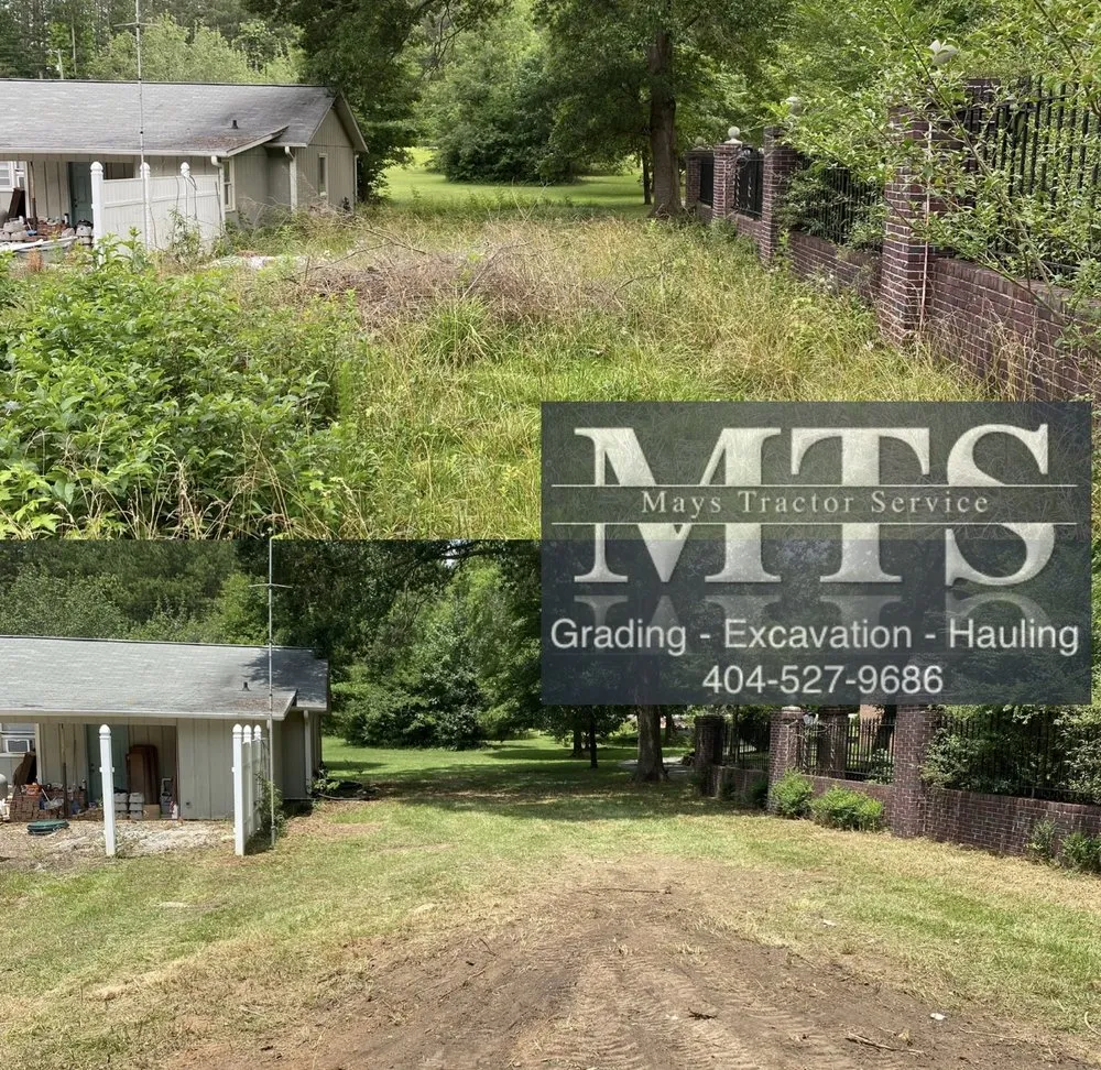 Expert yard cleanup service in Fayetteville, GA by Mays Tractor Service