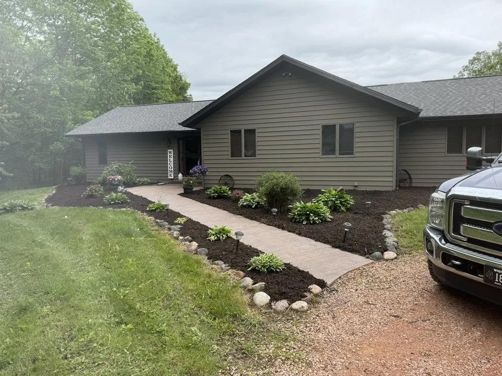 Affordable landscaping services for homes in Sarona, WI by M&B Landscape Services