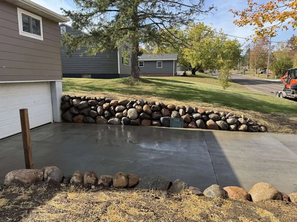 Custom landscape design in Sarona, WI by M&B Landscape Services