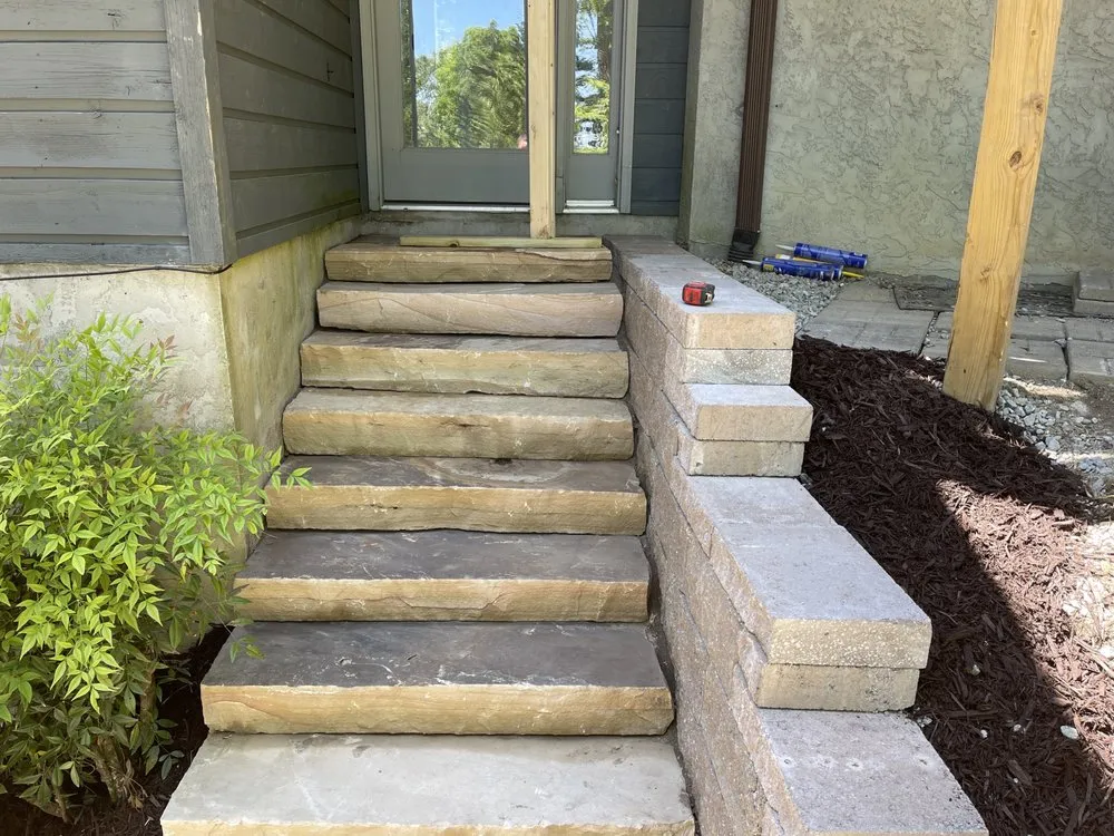 Top-rated landscape installation for homes in Hendersonville, NC by MB Landscapes & Construction