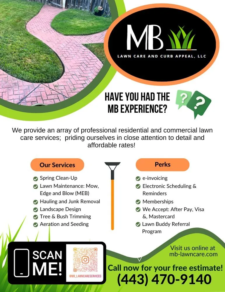Top-rated lawn care service in Baltimore, MD by MB Lawn Care and Curb Appeal
