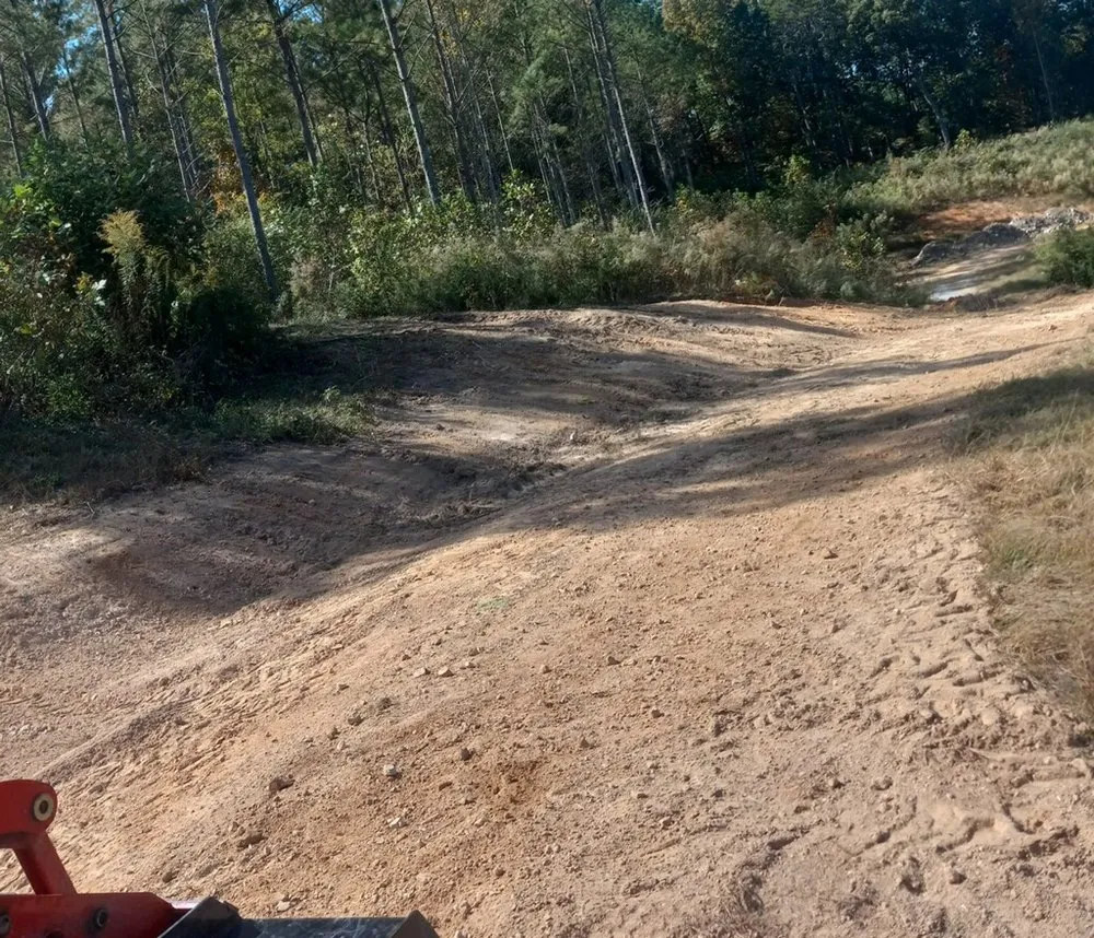 Local landscape installation with custom design in LaFayette, GA by MBK Dirtworx