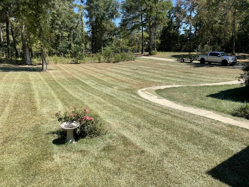 Local landscape installation in Carriere, MS by M&B's Lawncare