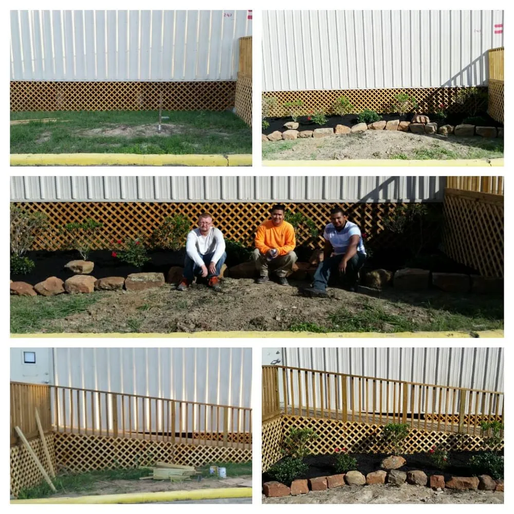 Local garden landscaping with custom design in Huntsville, TX by MBT Lawn Specialist