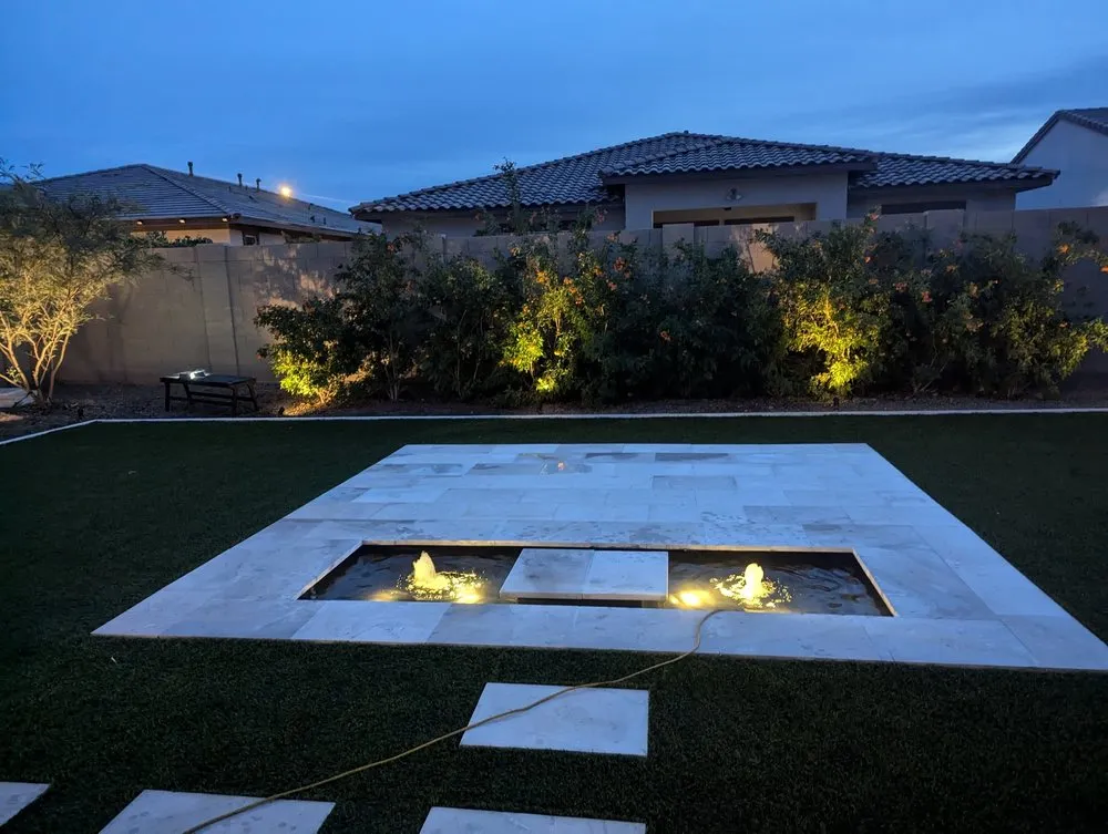 Affordable outdoor landscaping for residential properties in Tempe, AZ by Mc Construction