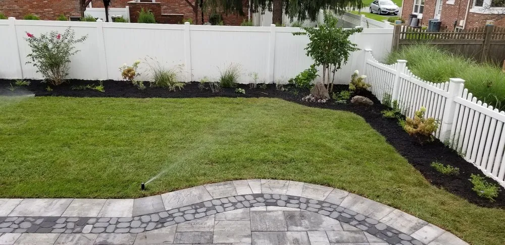 Custom landscape installation in Elizabeth, NJ - MC Irrigation Contractors