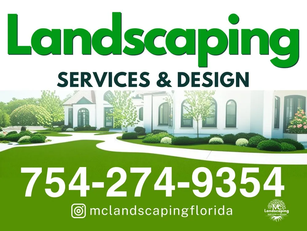 Professional landscape installation with custom design in Weston, FL by MC Landscaping Design and Services