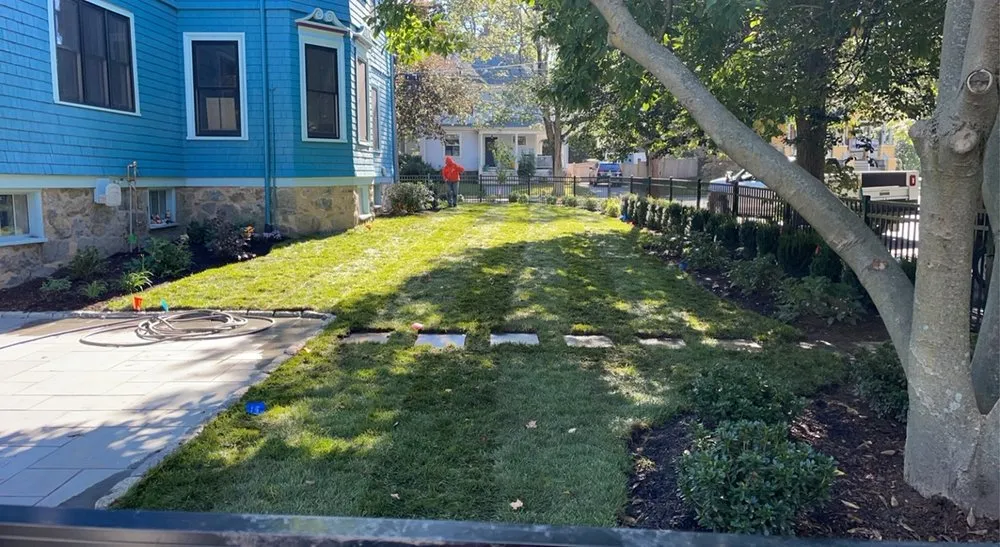 Expert yard cleanup service for homes in Winchester, MA by MC Landscaping