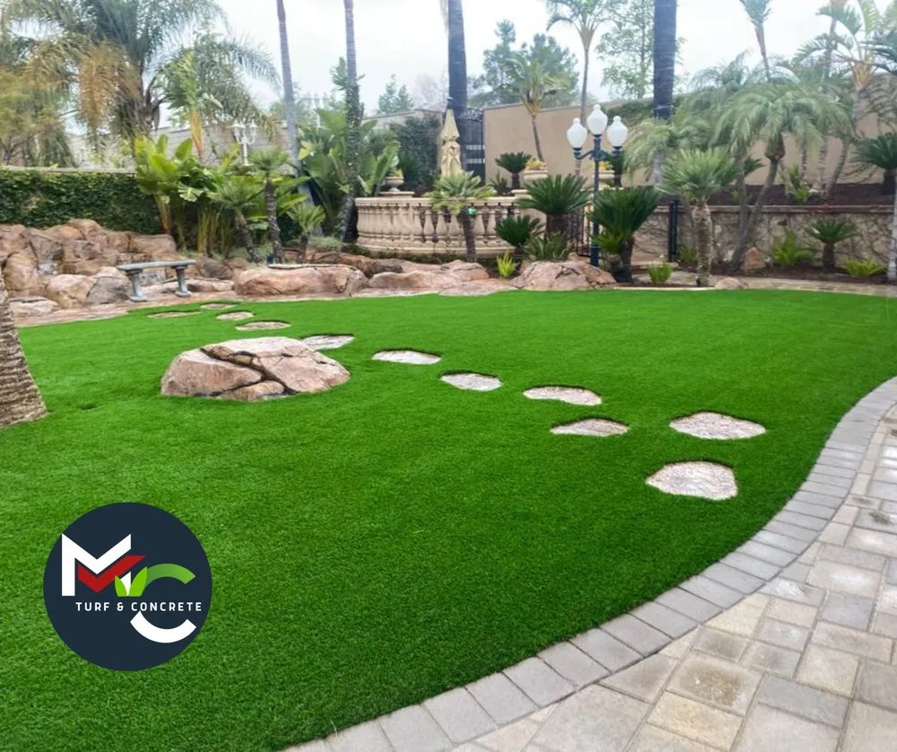 Local outdoor landscaping for year-round maintenance in Ontario, CA by MC Turf and Concrete