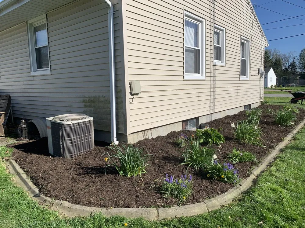 Custom landscape installation in Salem, OH - MC1 Logistics