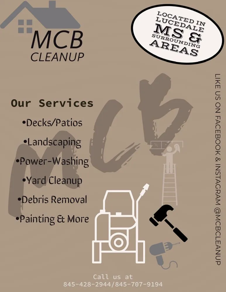 Expert outdoor landscaping in Lucedale, MS - MCB Cleanup Services