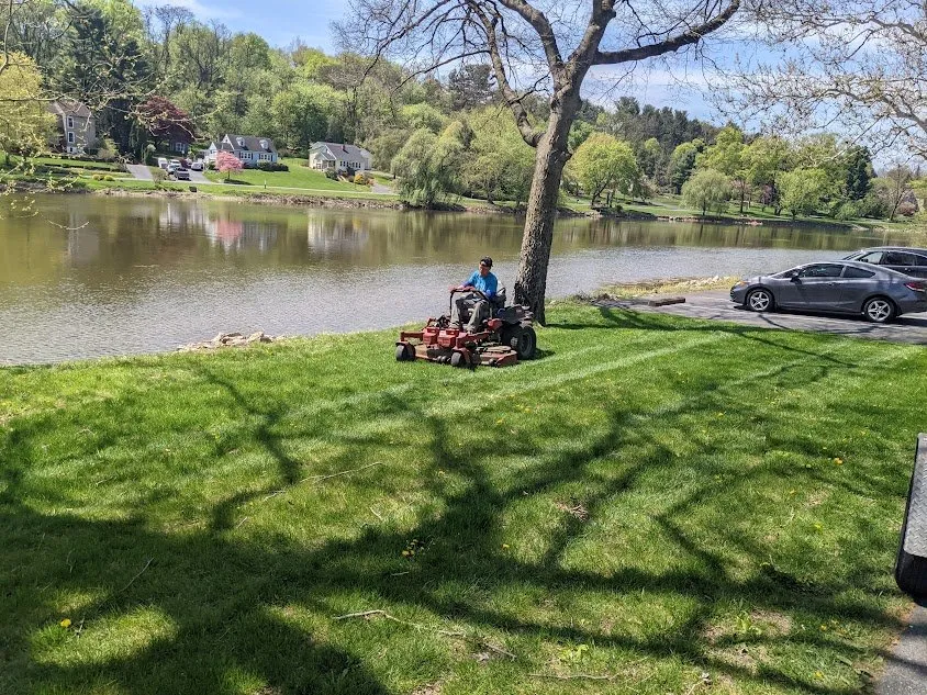 Custom lawn mowing service for residential properties across Newville, PA - McBride's Blue Collar Construction