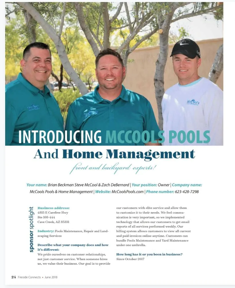 Top-rated residential landscaping experts serving Cave Creek, AZ - McCools Pools & Company