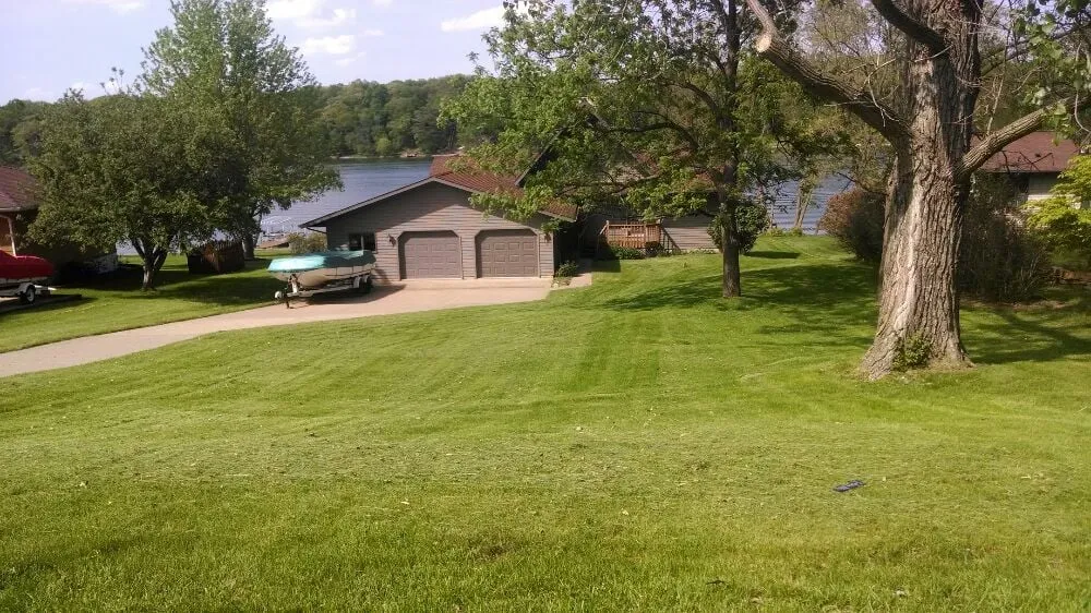 Local yard cleanup service with custom design in Galesburg, IL by McCormick's Lawn
