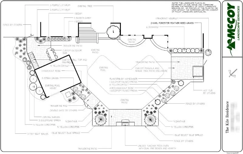 Custom landscape installation in Marion, OH by McCoy Landscape Services