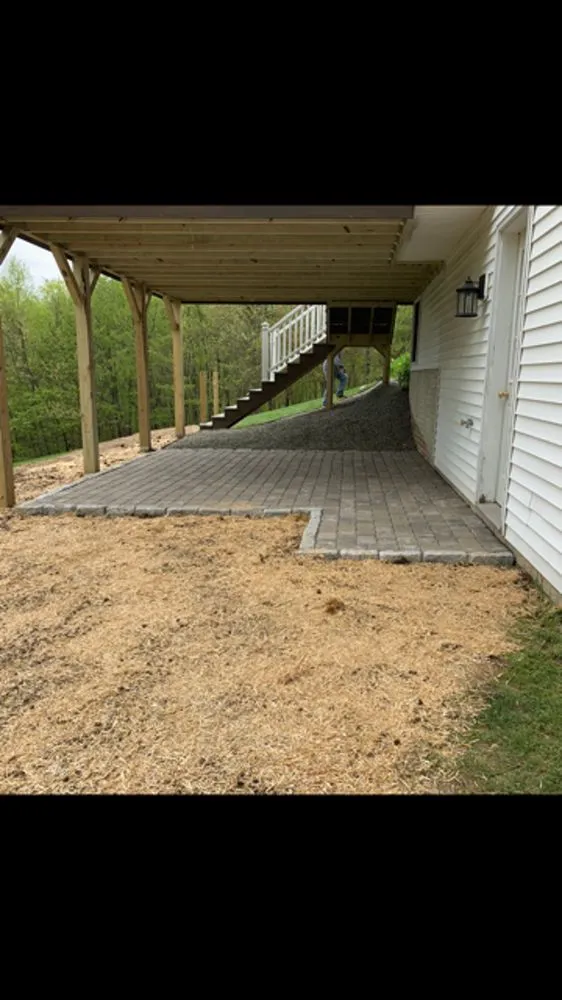 Custom yard cleanup service with custom design across Newtown, CT - Mcculloch Property Maintenance