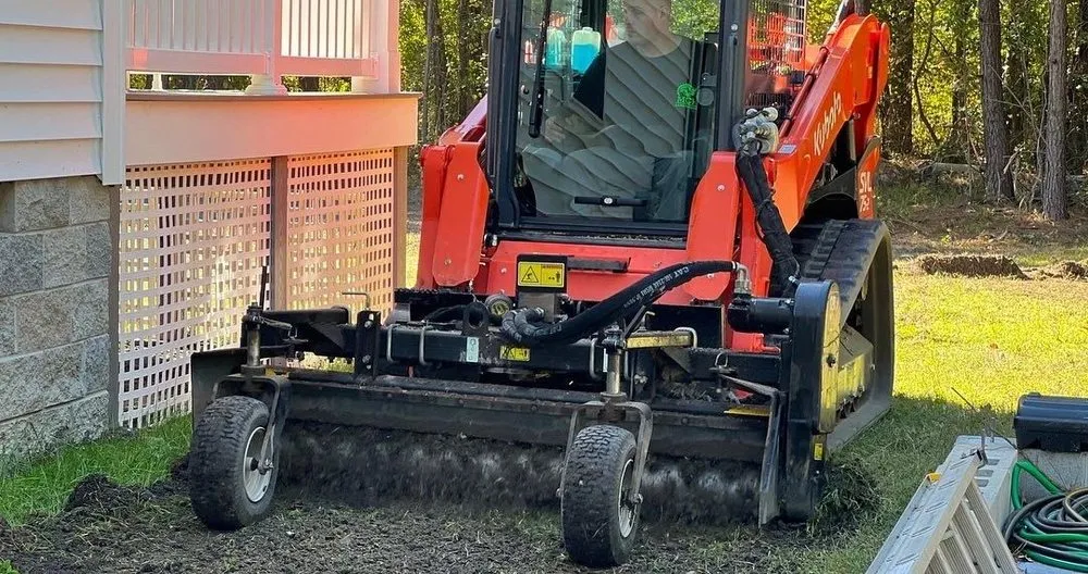 Local yard cleanup service with custom design in Bellamy, VA by MCF Landworks