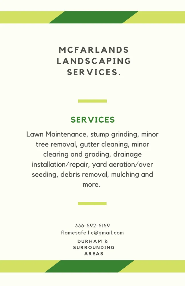 Affordable outdoor landscaping in Durham, NC - McFarland's Landscaping Services