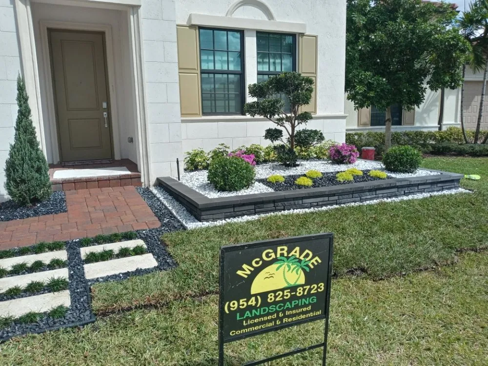 Reliable outdoor landscaping for homes in Coral Springs, FL by McGrade Landscaping