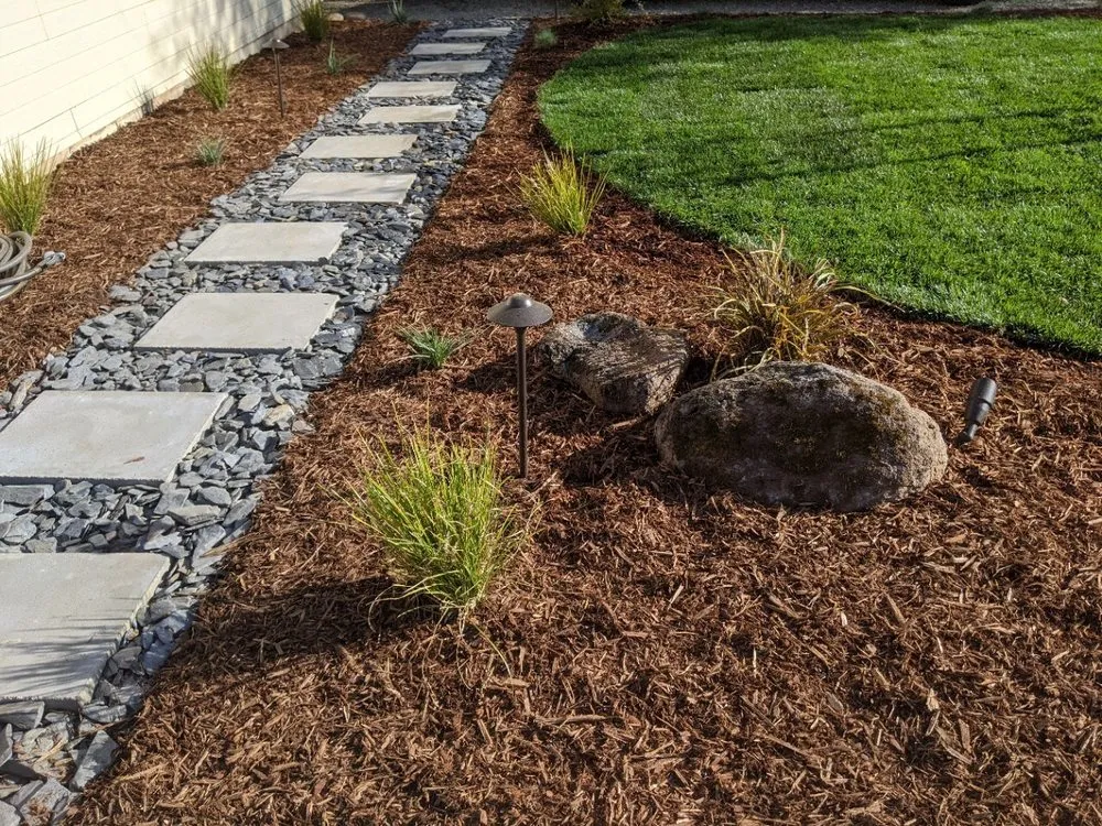 Professional residential landscaping with custom design in Orangevale, CA by McGuire Earth Works