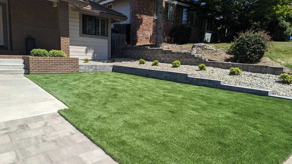 Custom landscape design with custom design in Orangevale, CA by McGuire Earth Works