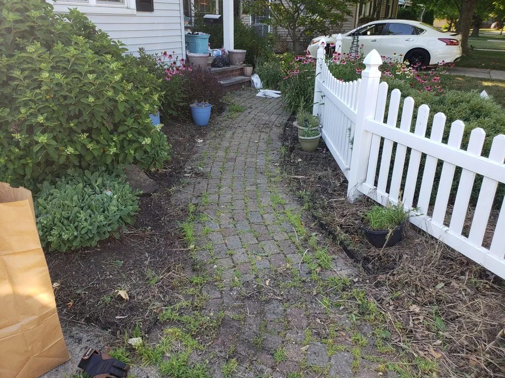 Professional garden landscaping with custom design across North Olmsted, OH - McKenna & daughters lawn and home maintenance